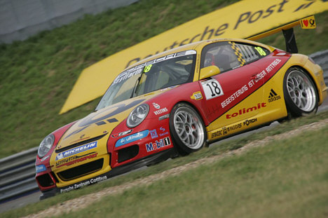 Jan Seyffarth var hurtigste kører i den fri træning på Oschersleben.